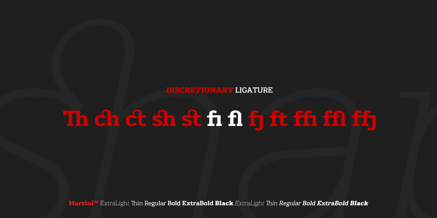Martini Extra Bold Font preview